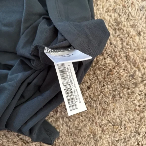 NWT QUINCE Tencel Jersey Fit & Flare Dress in Dark Olive
 size Small - Picture 12 of 12